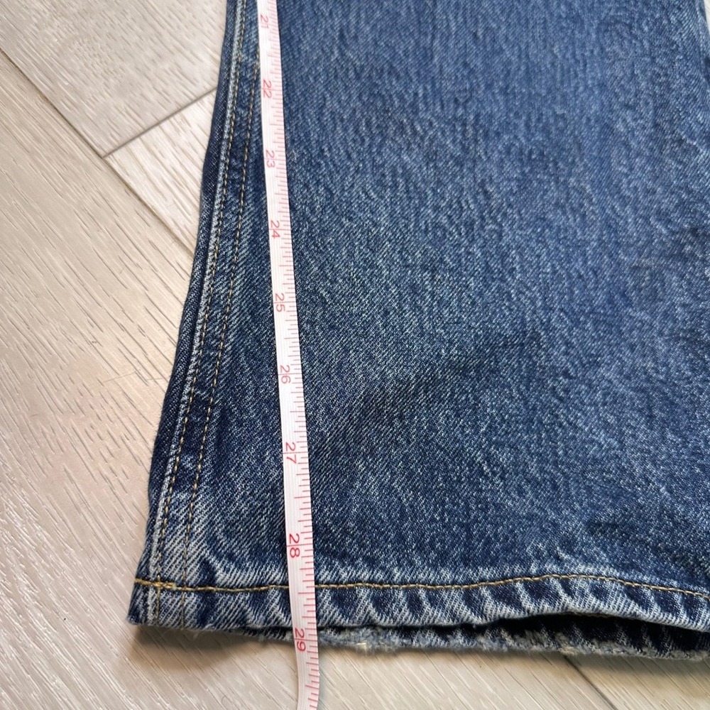 Agolde woman's 90s medium rise dark wash denim jeans bounty straight leg 28 - Picture 11 of 12